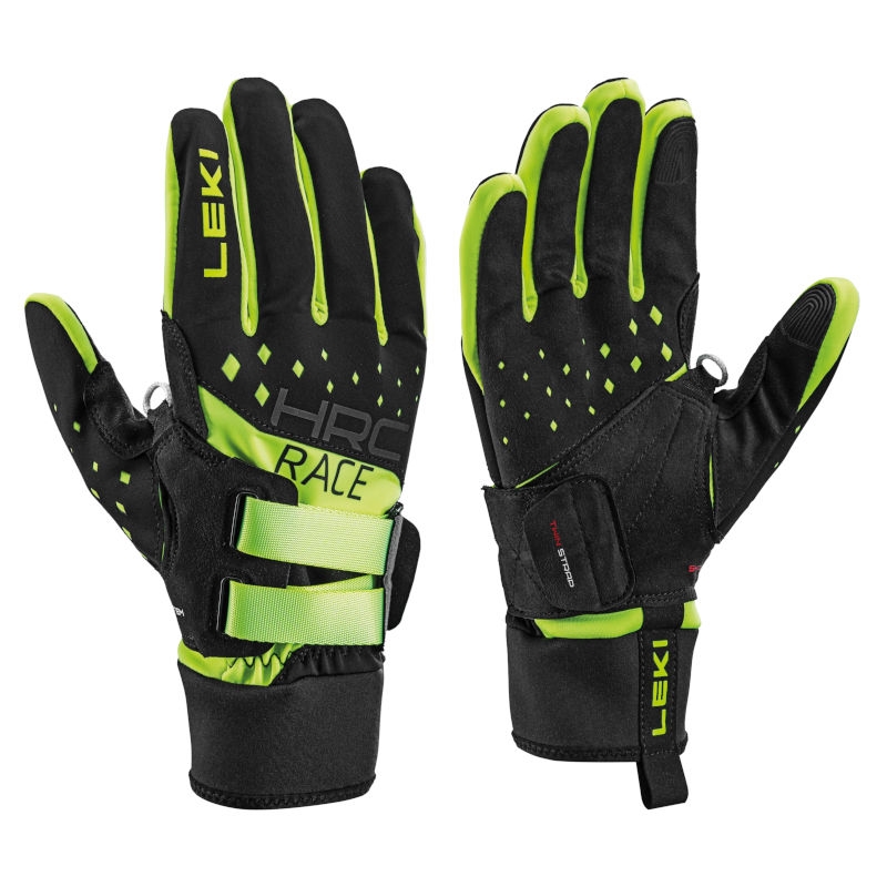 Leki HRC Race Shark - black / neon yellow