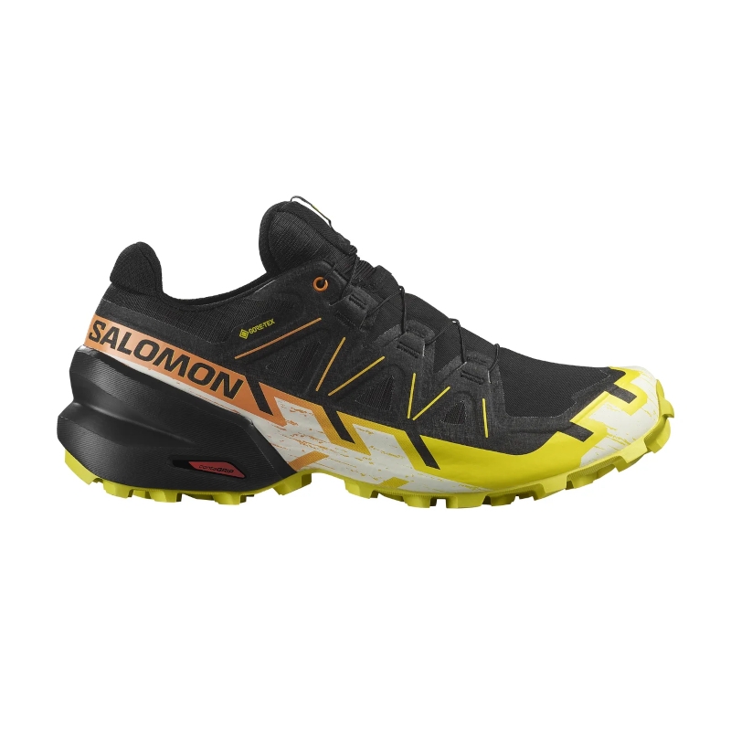 Salomon Speedcross 6 GTX black / sulphur spring / bird of paradise uomo