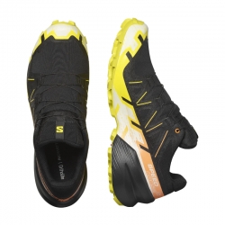 Salomon Speedcross 6 GTX black / sulphur spring / bird of paradise uomo