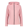 CMP felpa full zip con cappuccio in 4-way stretch da donna - col. B504