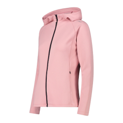 CMP felpa full zip con cappuccio in 4-way stretch da donna - col. B504