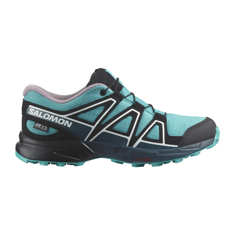 Salomon Speedcross Waterproof da bambina - col. peacock blue / deep dive / black