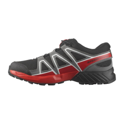 Salomon Speedcross J da bambino - col. black / quiet shade / high risk red