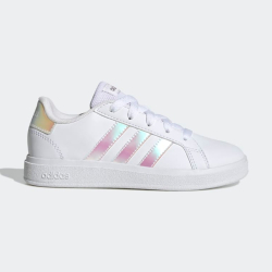 Adidas Grand Court 2.0 K per bambini - c. white / iridescent / c. white