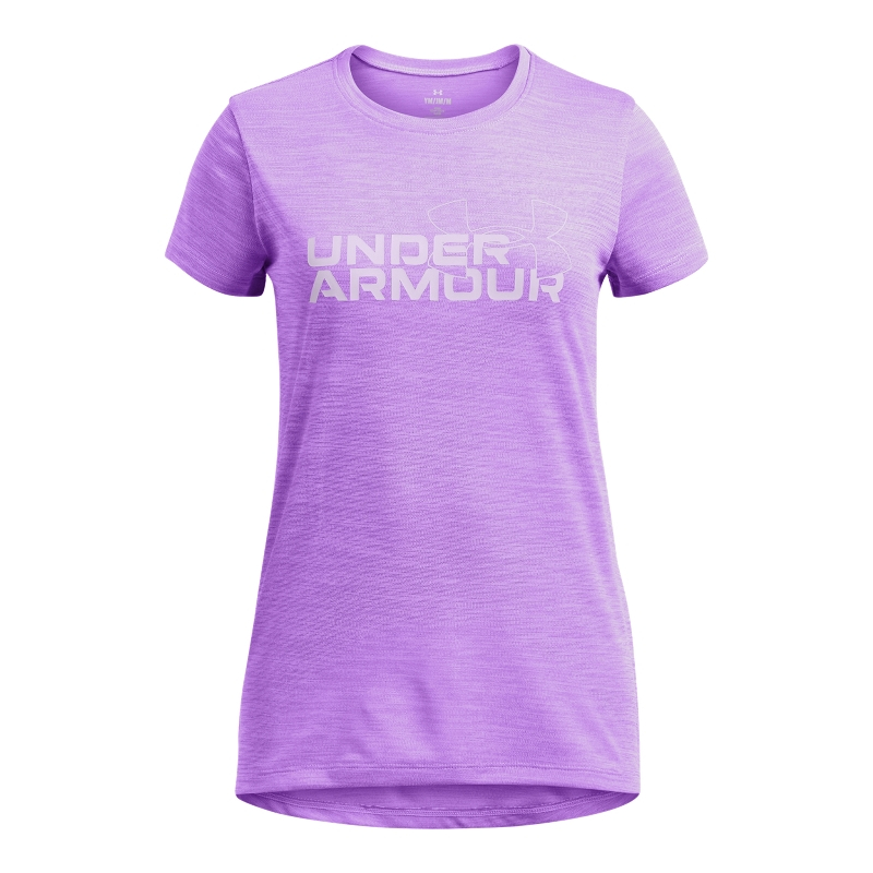 Under Armour UA Tech™ Twist Wordmark Logo SS da bambina - col. 0525