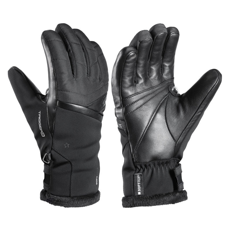 Snowfox 3D ski gloves black