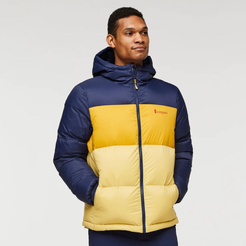 Solazo Hooded Down Jacket maritime / amber