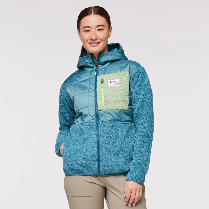 Trico Hybrid Hooded Jacket blue spruce / drizzle