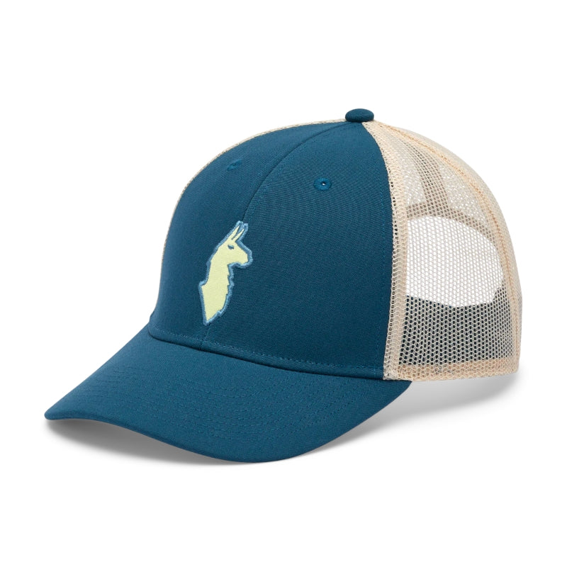 Llama Trucker Hat - col. abyss