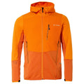 Monviso grid fleece jacket - kurkuma