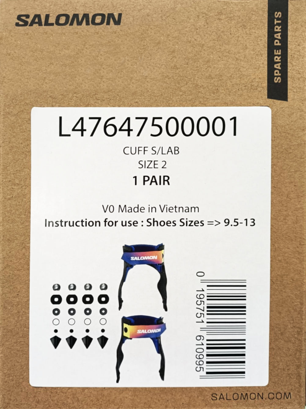 Cuff S/Lab - dal 3.5 al 9 UK