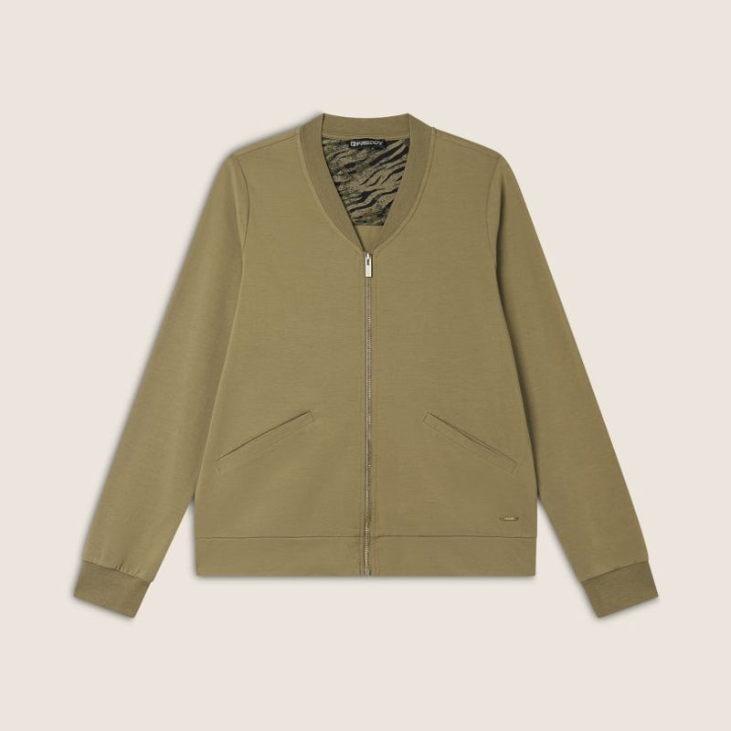Felpa con zip - col. VAN104