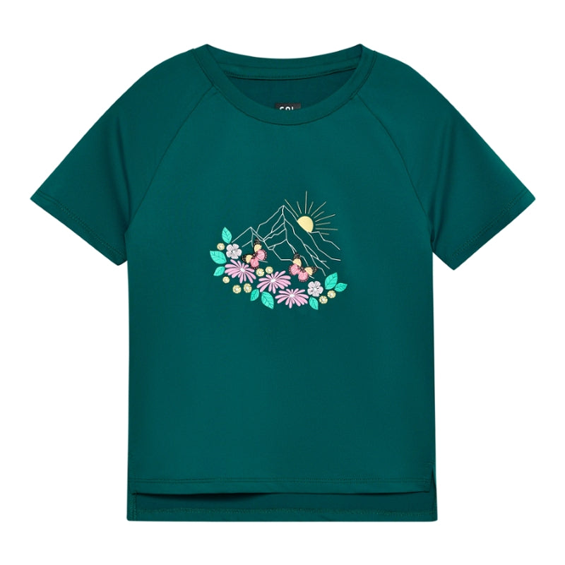 T-shirt Tecnica Con Fiori - col. 9917
