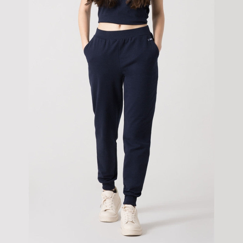 Pantaloni in Felpa Stretch con Polsino - col. 4000